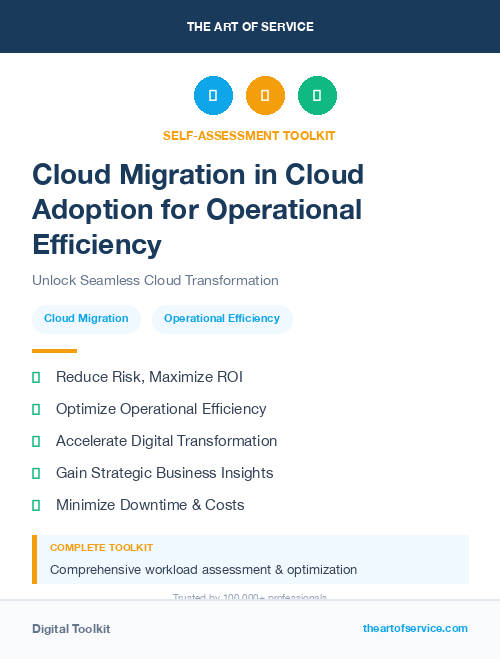 Cloud Migration in Cloud Adoption for Operational Efficiency
