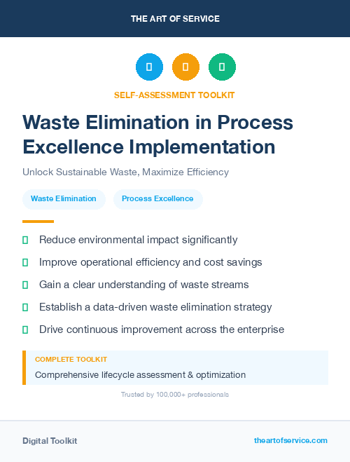 Waste Elimination in Process Excellence Implementation
