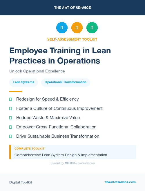 Employee Training in Lean Practices in Operations