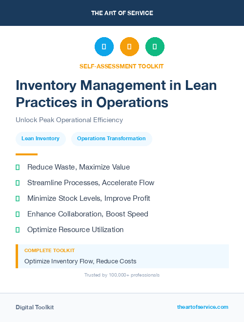 Inventory Management in Lean Practices in Operations
