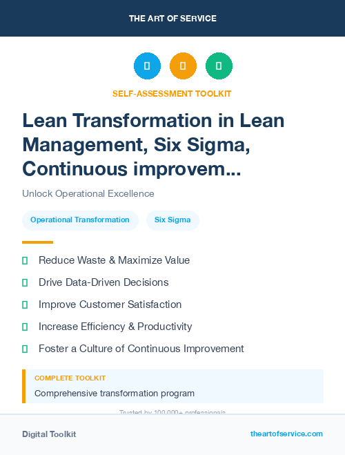 Lean Transformation in Lean Management, Six Sigma, Continuous improvement Introduction