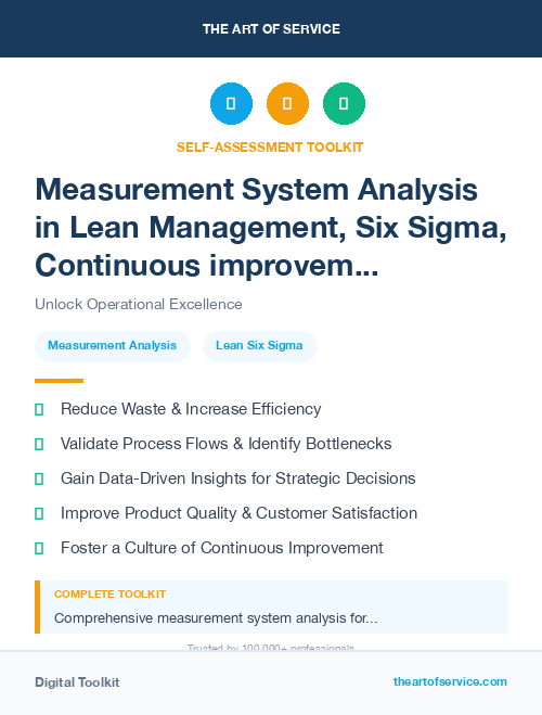 Measurement System Analysis in Lean Management, Six Sigma, Continuous improvement Introduction
