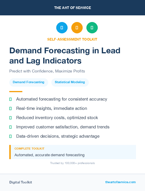 Demand Forecasting in Lead and Lag Indicators