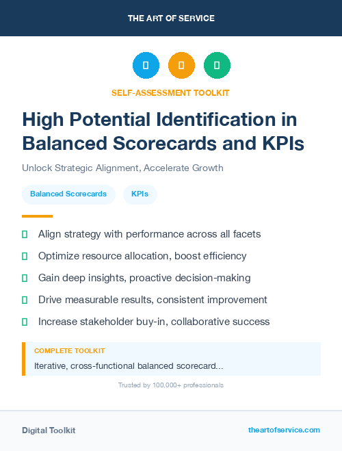 High Potential Identification in Balanced Scorecards and KPIs