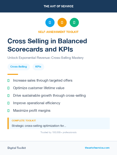 Cross Selling in Balanced Scorecards and KPIs