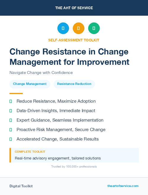 Change Resistance in Change Management for Improvement