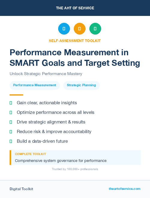 Performance Measurement in SMART Goals and Target Setting