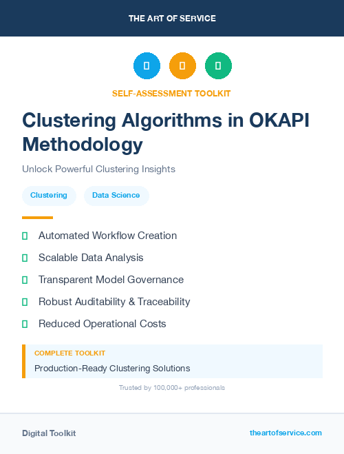 Clustering Algorithms in OKAPI Methodology