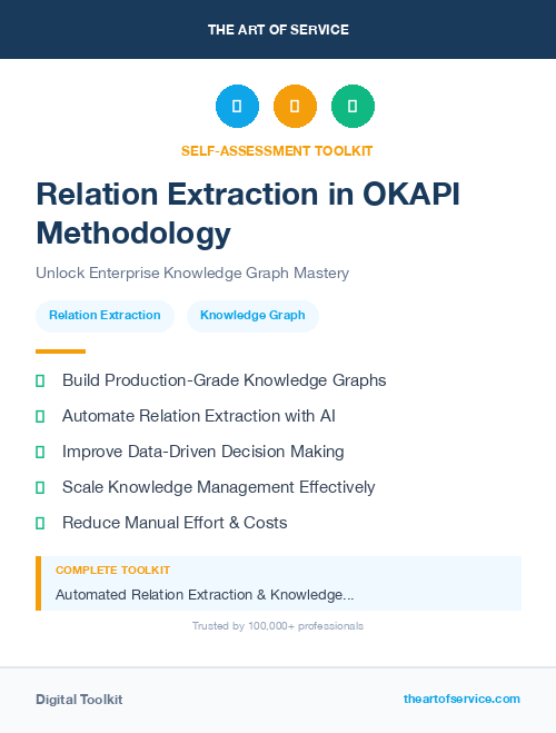 Relation Extraction in OKAPI Methodology