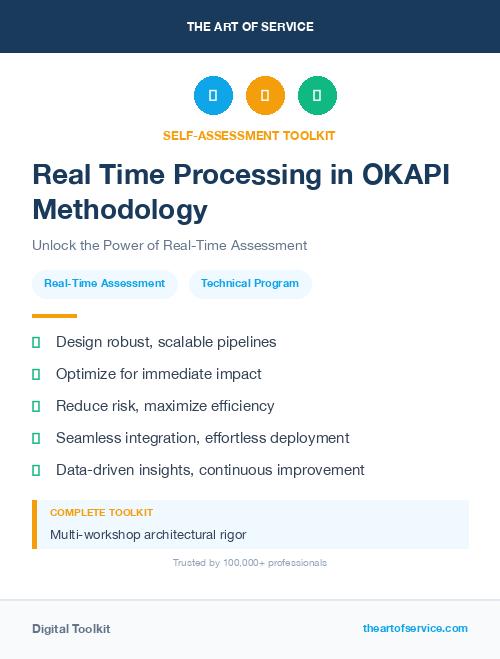 Real Time Processing in OKAPI Methodology