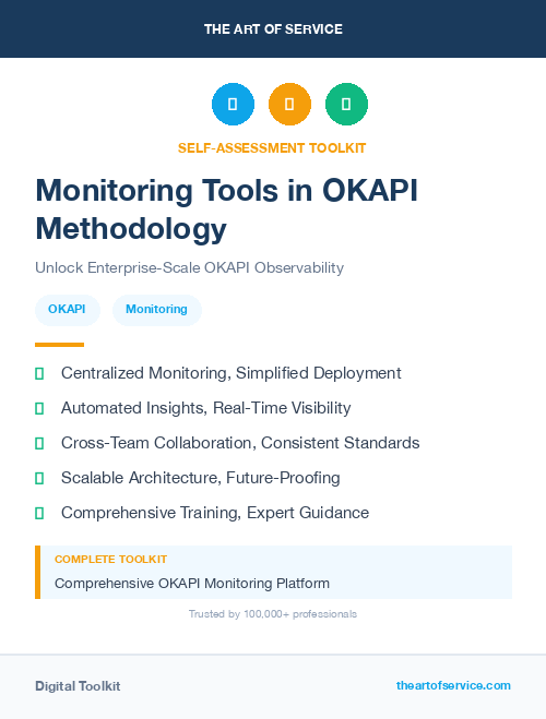 Monitoring Tools in OKAPI Methodology