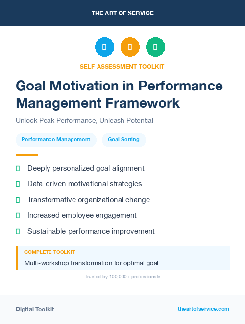 Goal Motivation in Performance Management Framework