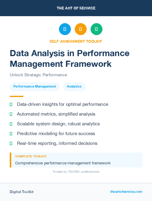 Data Analysis in Performance Management Framework