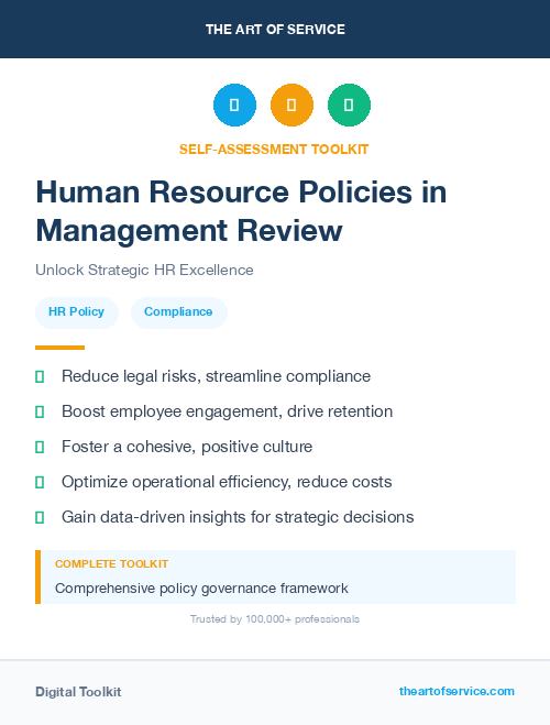 Human Resource Policies in Management Review