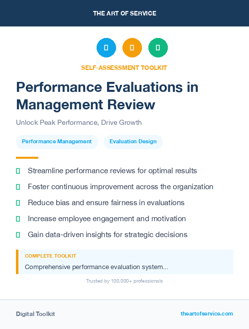 Performance Evaluations in Management Review
