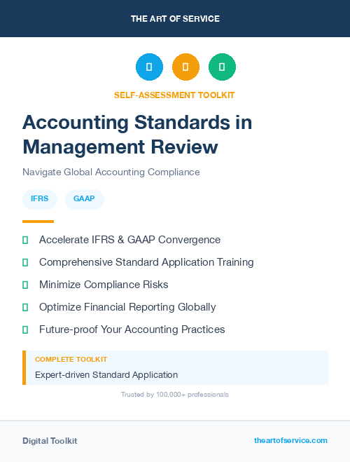 Accounting Standards in Management Review