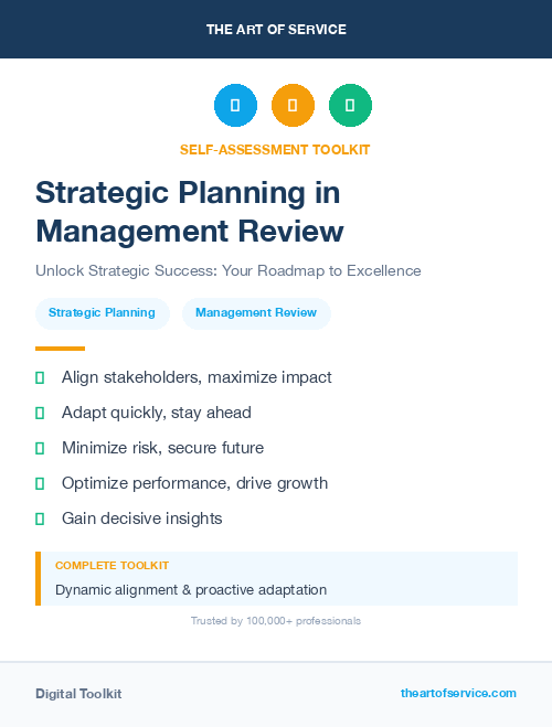 Strategic Planning in Management Review