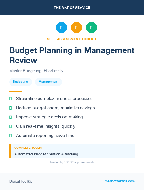 Budget Planning in Management Review