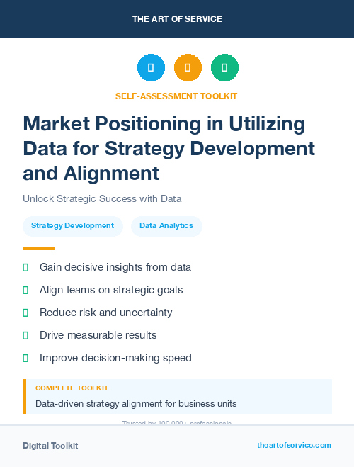 Market Positioning in Utilizing Data for Strategy Development and Alignment