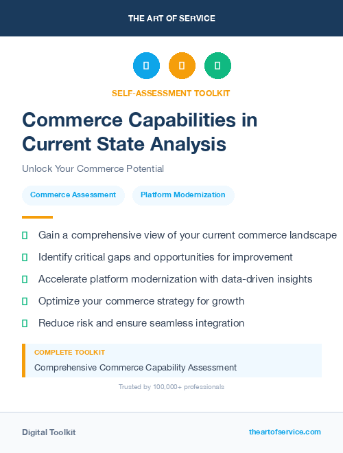 Commerce Capabilities in Current State Analysis