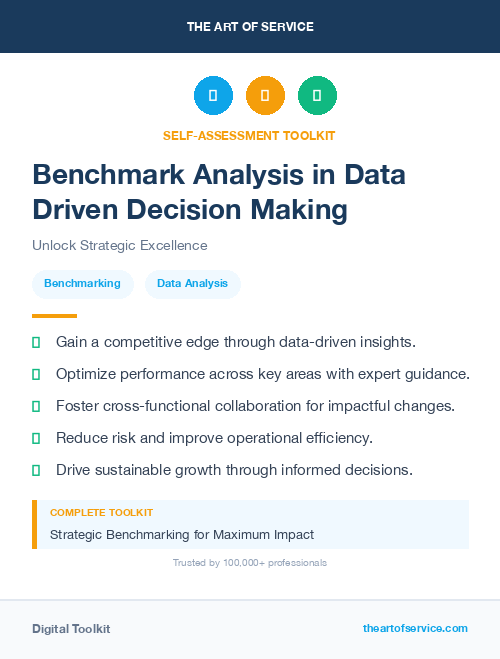 Benchmark Analysis in Data Driven Decision Making