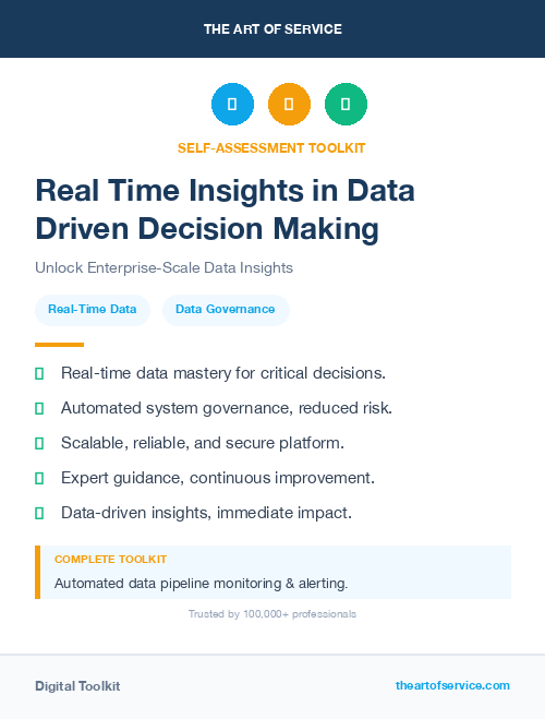 Real Time Insights in Data Driven Decision Making