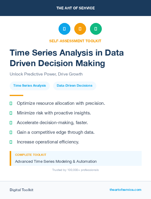 Time Series Analysis in Data Driven Decision Making