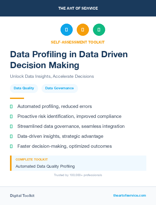 Data Profiling in Data Driven Decision Making