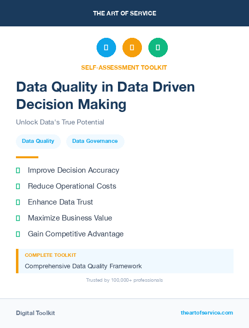 Data Quality in Data Driven Decision Making
