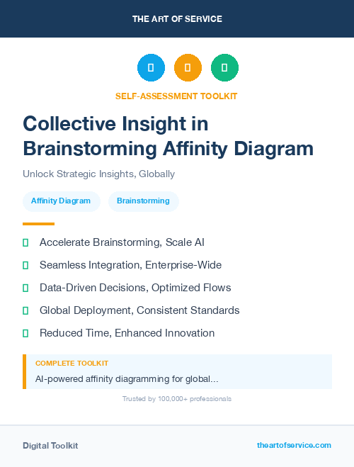 Collective Insight in Brainstorming Affinity Diagram