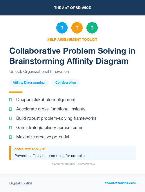 Collaborative Problem Solving in Brainstorming Affinity Diagram