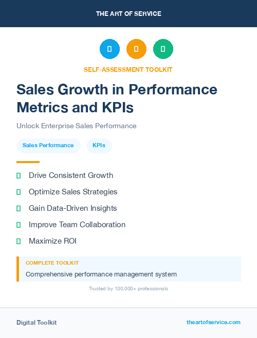 Sales Growth in Performance Metrics and KPIs