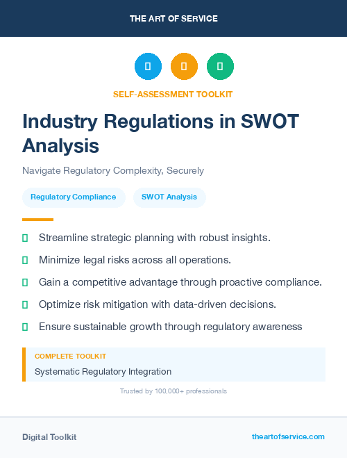 Industry Regulations in SWOT Analysis