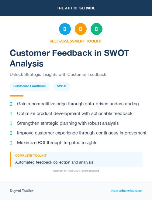 Customer Feedback in SWOT Analysis
