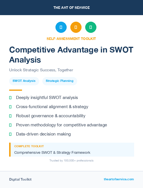 Competitive Advantage in SWOT Analysis