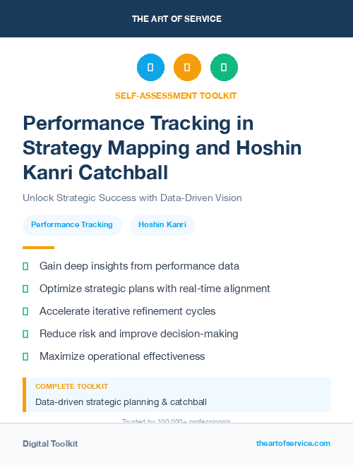Performance Tracking in Strategy Mapping and Hoshin Kanri Catchball