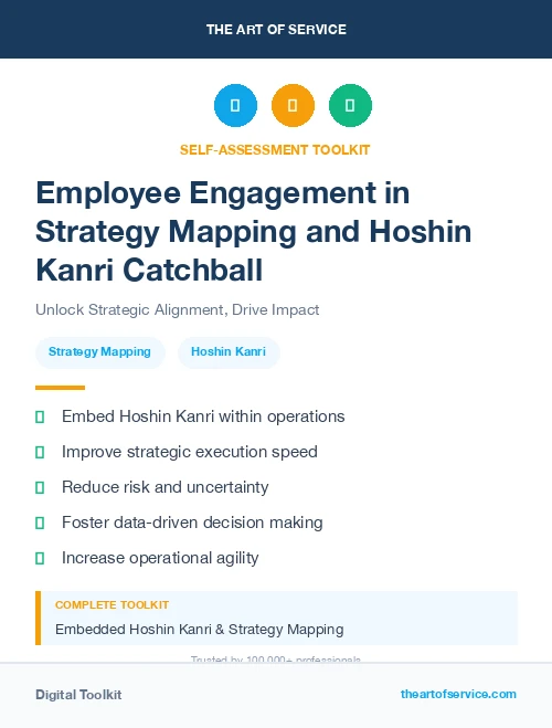 Employee Engagement in Strategy Mapping and Hoshin Kanri Catchball