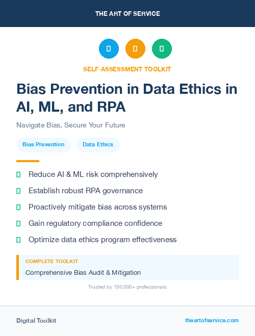 Bias Prevention in Data Ethics in AI, ML, and RPA
