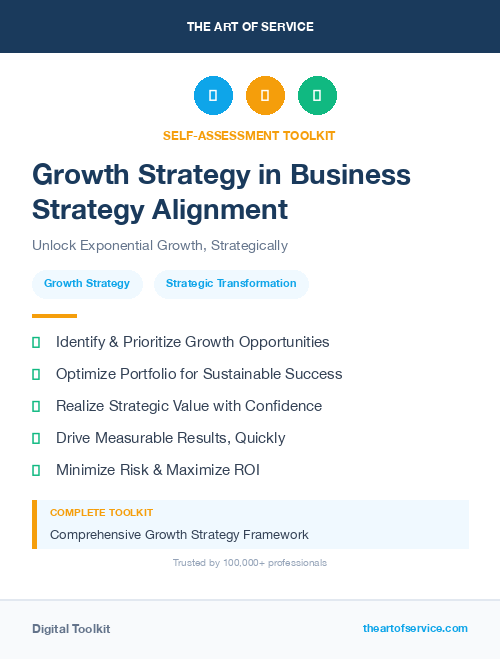 Growth Strategy in Business Strategy Alignment