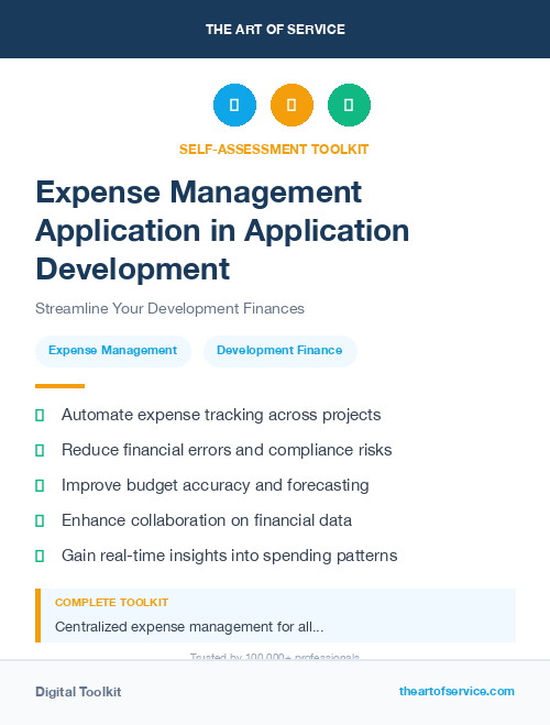 Expense Management Application in Application Development
