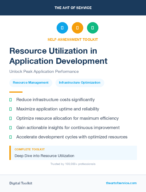Resource Utilization in Application Development