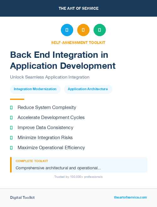 Back End Integration in Application Development