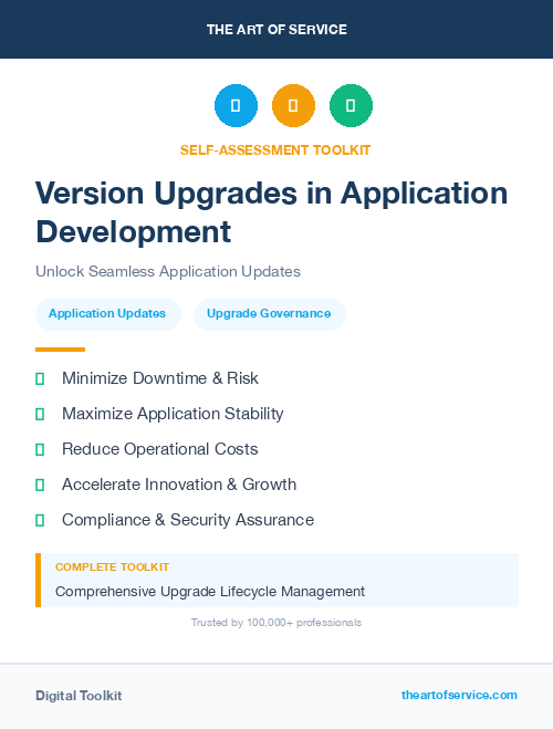 Version Upgrades in Application Development