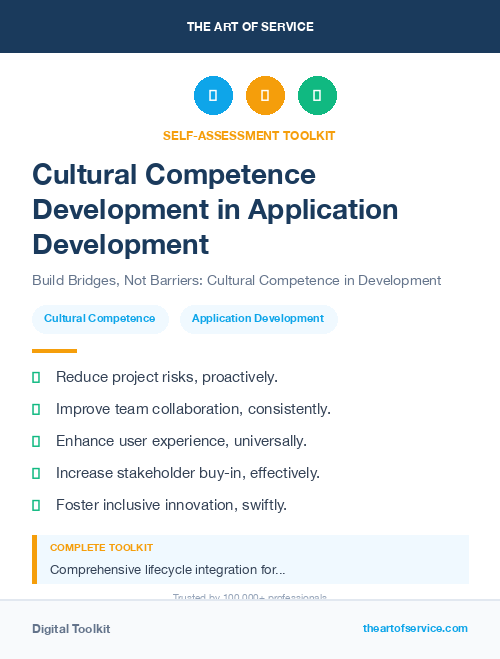 Cultural Competence Development in Application Development