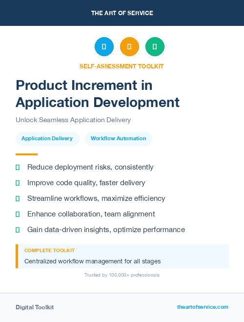 Product Increment in Application Development