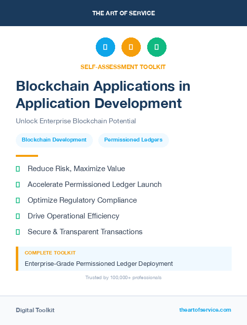 Blockchain Applications in Application Development
