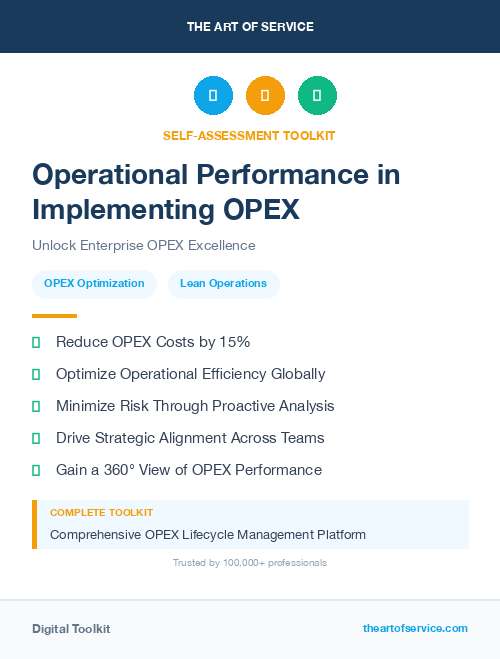 Operational Performance in Implementing OPEX