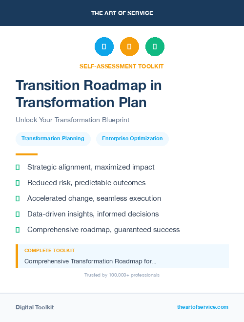 Transition Roadmap in Transformation Plan