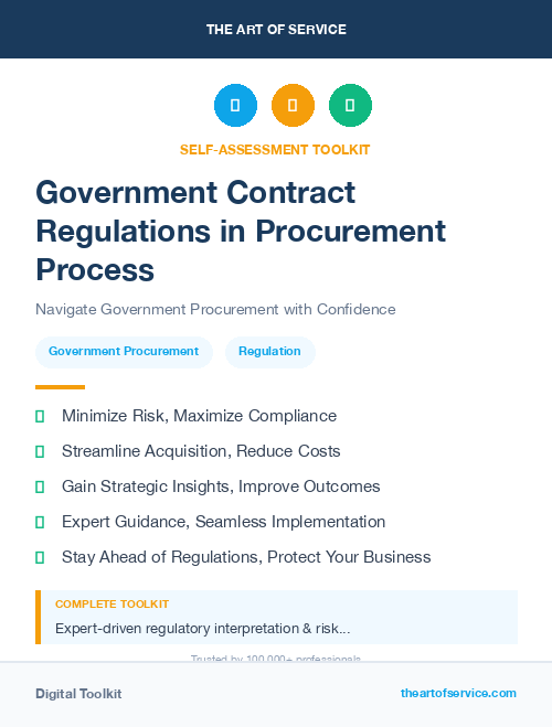 Government Contract Regulations in Procurement Process