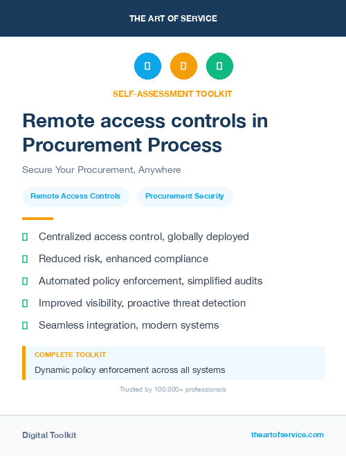 Remote access controls in Procurement Process